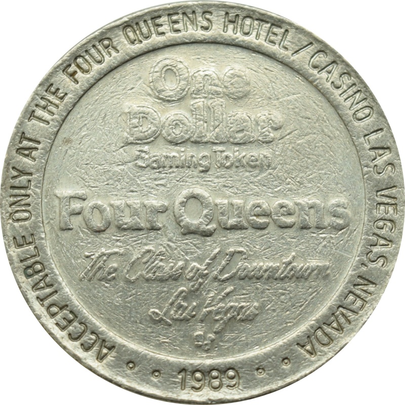 Four Queens Casino Las Vegas Nv $1 Token 1989