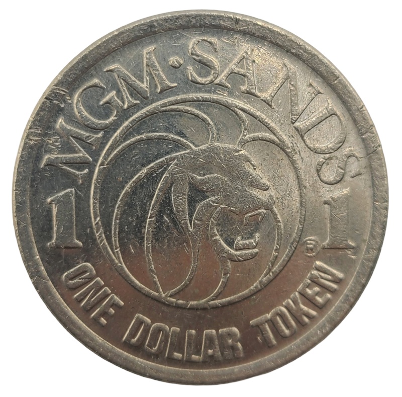Mgm Sands Casino Las Vegas Nevada $1 Token 1988