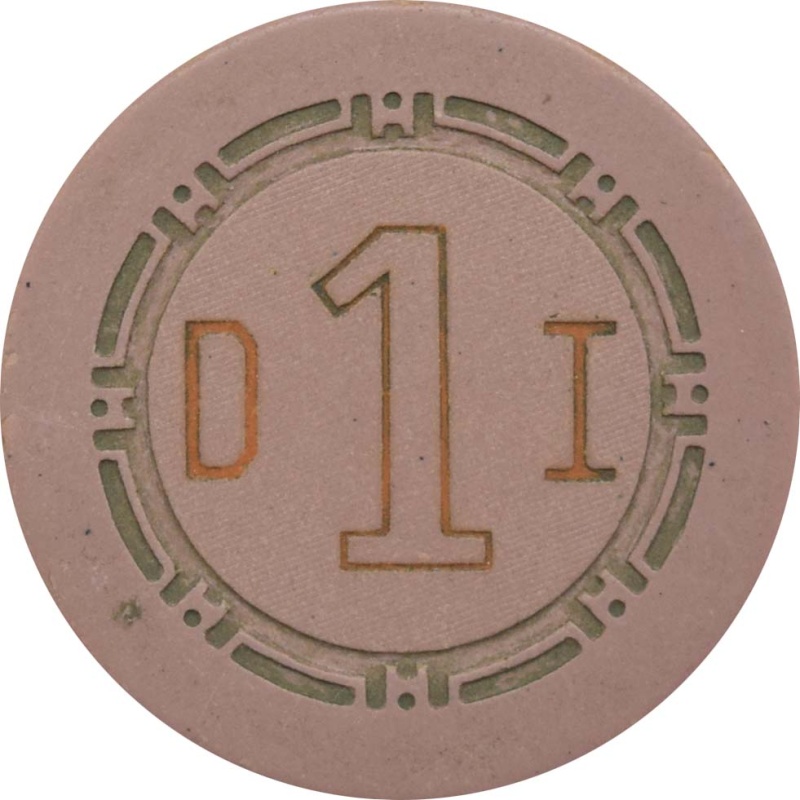 Desert Inn Casino Las Vegas Nevada Roulette Table 1 Pink Chip 1958