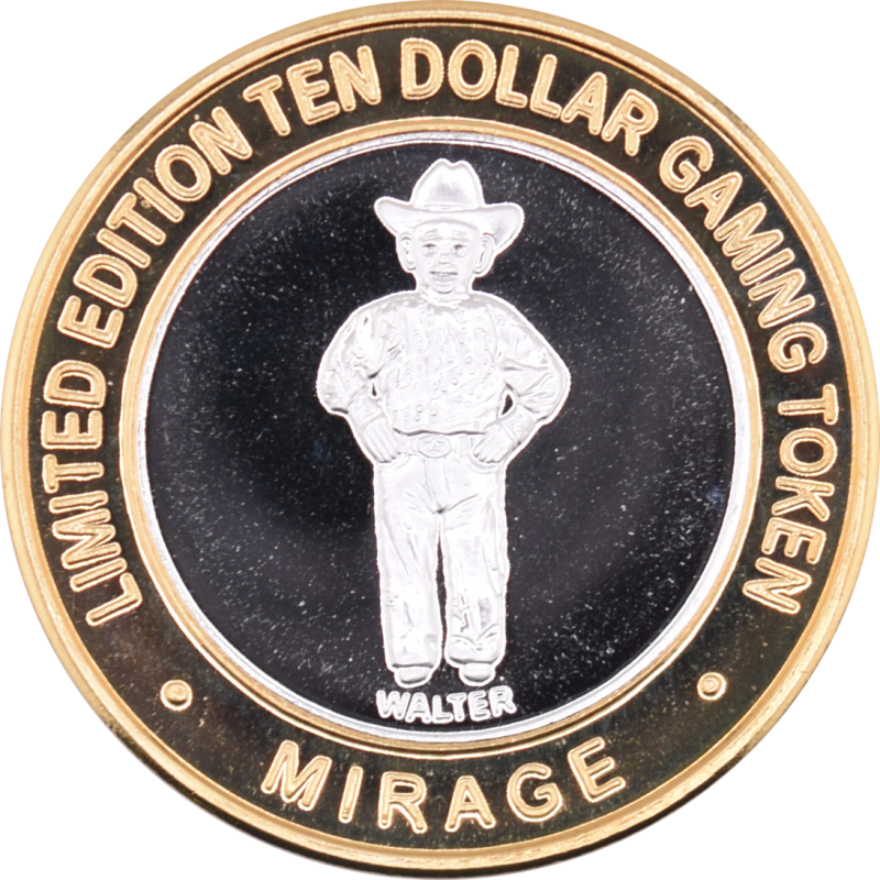 Mirage Casino Las Vegas "Walter" $10 Silver Strike Silver Clad 2011