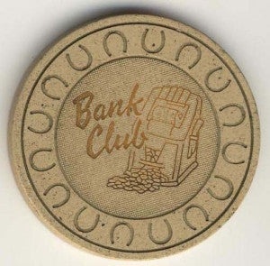 Bank Club Casino Ely Nevada Beige Chip 1953