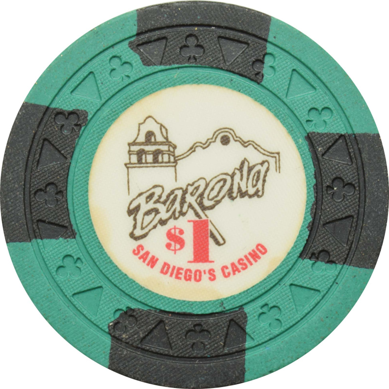 Barona Resort & Casino Lakeside California $1 Chip Triclub Mold