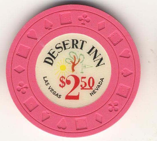 Desert Inn Casino Las Vegas Nevada $2.50 Chip 1960