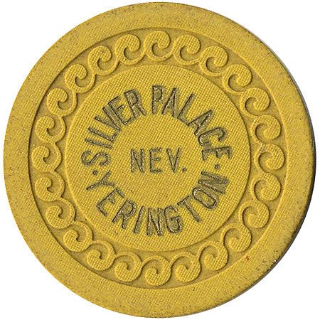 Silver Palace Casino Yerington Nevada Yellow Roulette Chip 1930s