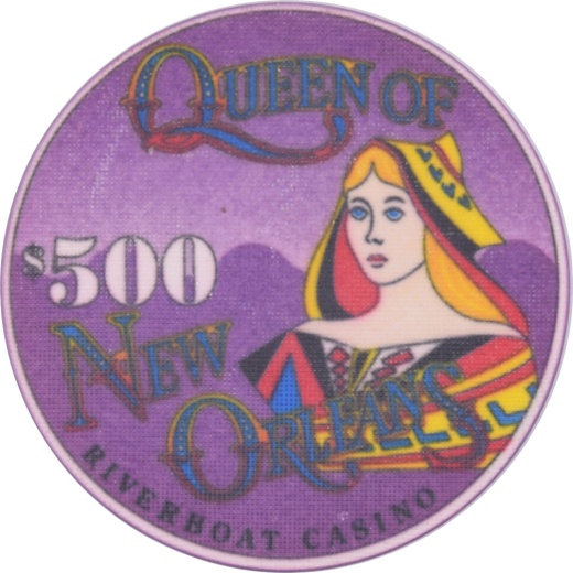 Hilton Queen Of New Orleans Riverboat Casino New Orleans Louisiana $500 Secondary Chip