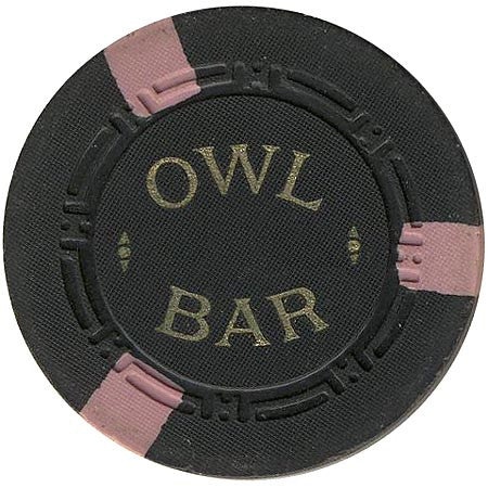 Owl Bar Casino Yerington Nevada $5 Chip 1956