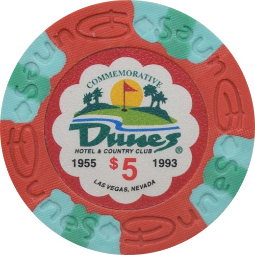 Dunes Commemorative Chips Set Of 25 $5