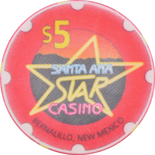 Santa Ana Star Casino Bernalillo New Mexico $5 Chip