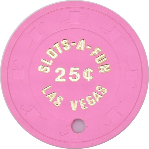 Slots A Fun Casino Las Vegas Nevada 25 Cent Chip 1980S Cancelled