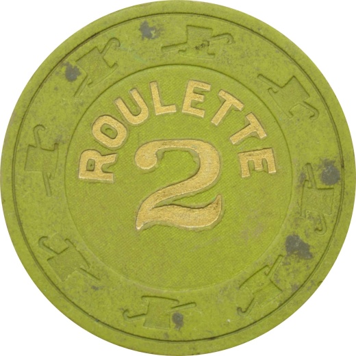 Paulson Lime Green Color Roulette Chip