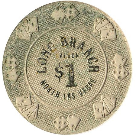 Long Branch Saloon Casino N. Las Vegas Nevada $1 Chip 1977