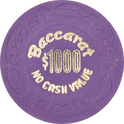 Sands Casino Las Vegas Nevada $1000 Baccarat Ncv Chip 1981