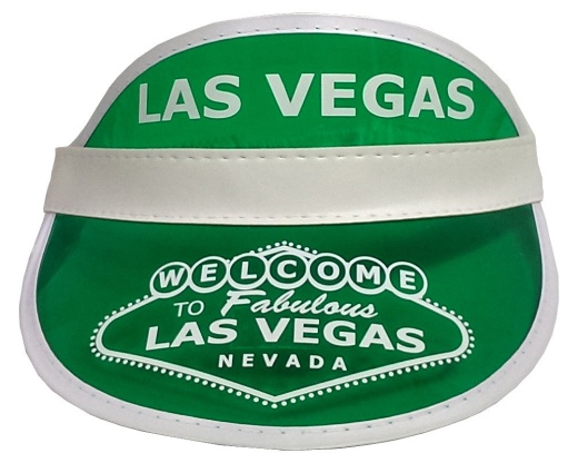 Las Vegas Dealer Visor - One Size Fits Most - Green