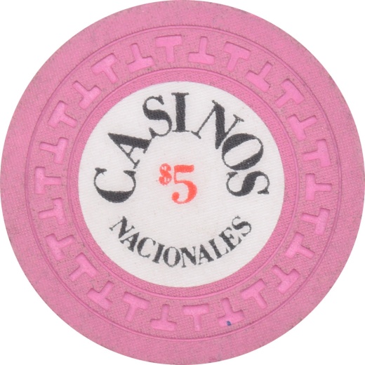 Casino Nacionales De Panama $5 Pink Chip