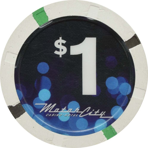 Motor City Casino Detroit Michigan $1 Chip - A Rare Collector's Item