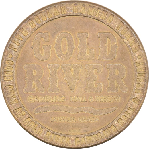 Gold River Casino Laughlin Nevada $5 Token 1992