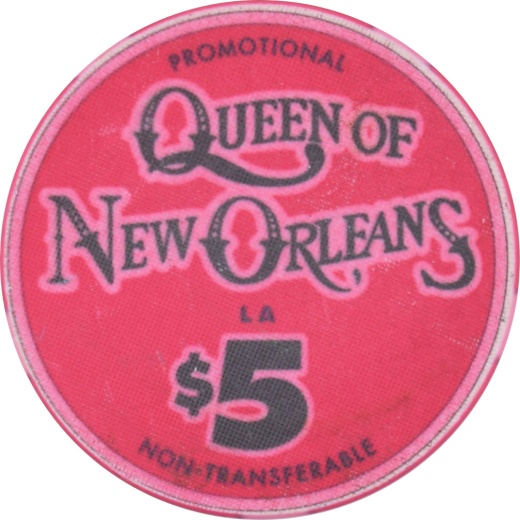 Hilton Queen Of New Orleans Riverboat Casino New Orleans Louisiana $5 Promotional Chip