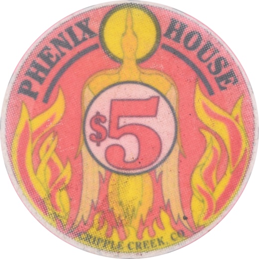 Phenix House Casino Cripple Creek Colorado $5 Chip 1991