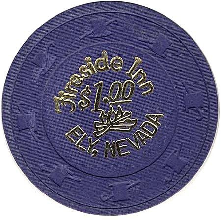 Fireside Inn Casino Ely Nevada $1 Chip 1970 - Paulson Brand