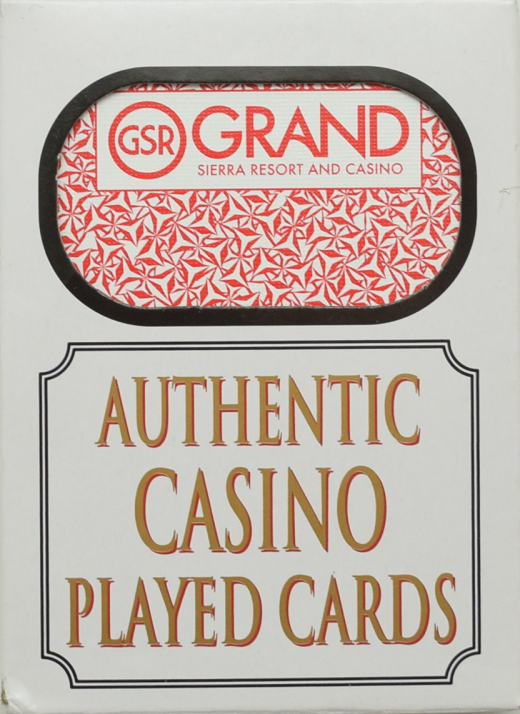 Grand Sierra Resort Casino Used Playing Cards Reno
