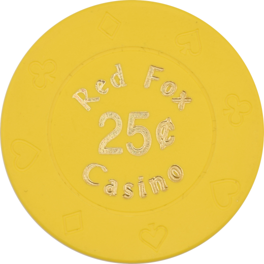 Red Fox Casino Laytonville California 25 Cent Chip - Bud Jones