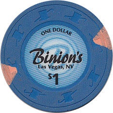 Binion's Casino Las Vegas Nevada $1 Chip Small Inlay