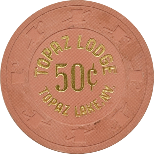 Topaz Lodge Casino Gardnerville Nevada 50 Cent Chip 1990 - Paulson