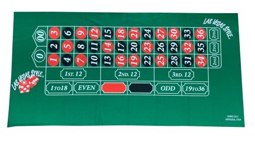 Roulette Felt Layout For Home Use