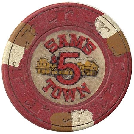 Sam's Town Casino Las Vegas Nevada $5 Chip 1979