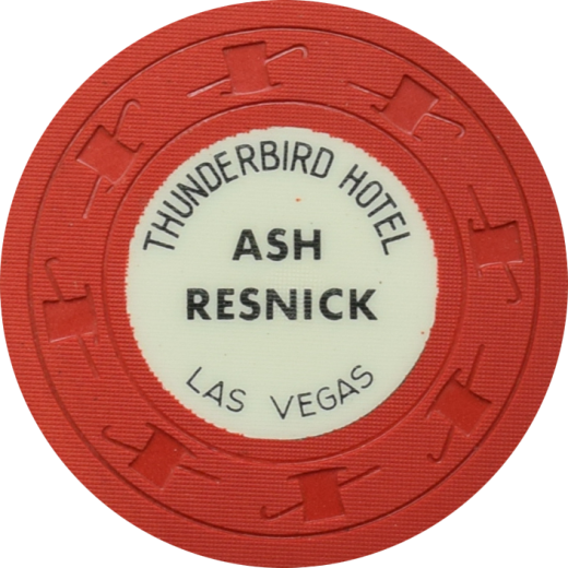 Thunderbird Casino Las Vegas Nevada $1 Ash Resnick Chip 1962