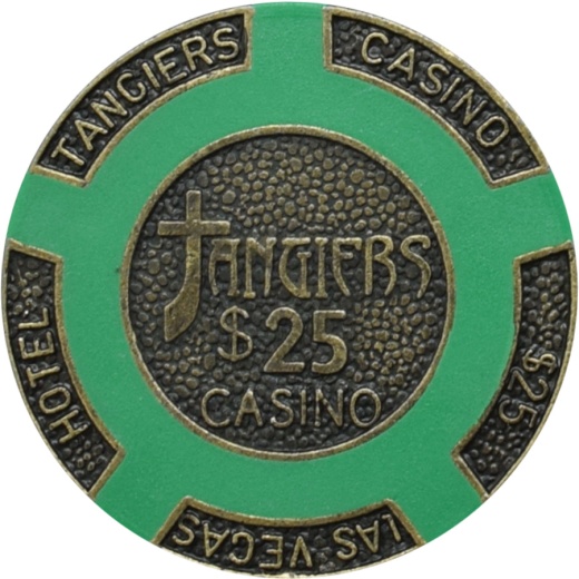 Tangiers Casino Brass Poker Chips by Spinettis Gaming