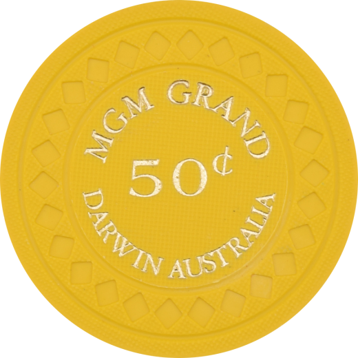 Mgm Grand Casino Darwin Nt Australia 50 Cent Chip