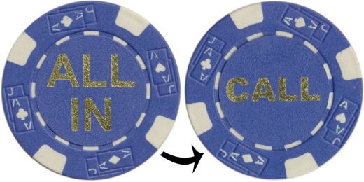 Call/All In Chips - Blue