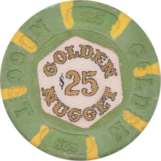 Golden Nugget Casino Atlantic City New Jersey $25 1St Edition Chip