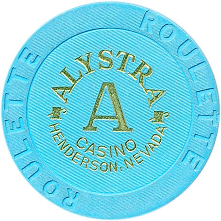 Alystra Casino Henderson Nevada Roulette A Lite Blue Chip 1995