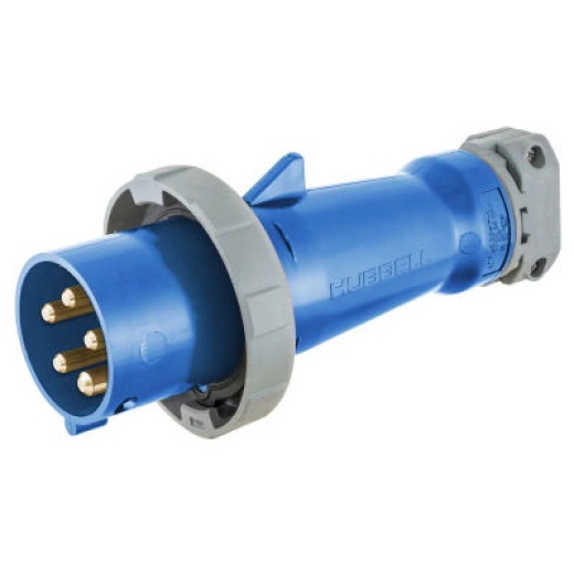 Hubbell HBL560P9W AC Plug IEC60309 560P9W Male Pin & Sleeve