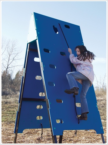 SportsPlay Two Sided Climber Challenge: Single Color - Climbing Playground Equipment