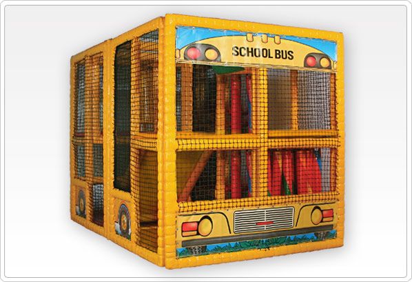SportsPlay Tot Town School Bus - Soft Contained Play : 6' x 6.5' x 9.25'