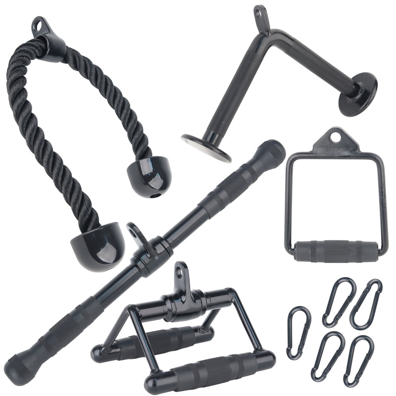 Cable Attachment Pack, All Black - 5 Attachments & 5 Snap Links
