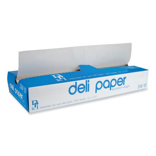 Durable Packaging Interfolded Deli Sheets, 10.75 X 15, Standard Weight