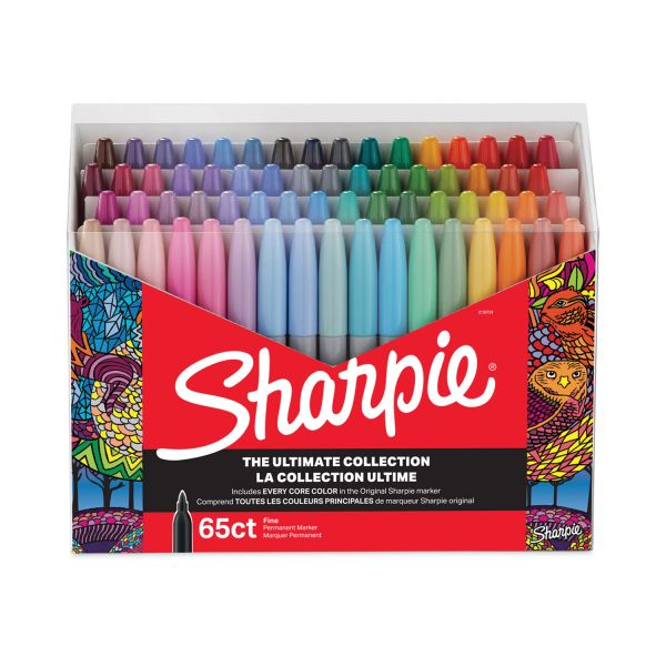 Sharpie Mystic Gems Markers, Ultra-Fine Needle Tip, Assorted, 24/Pack