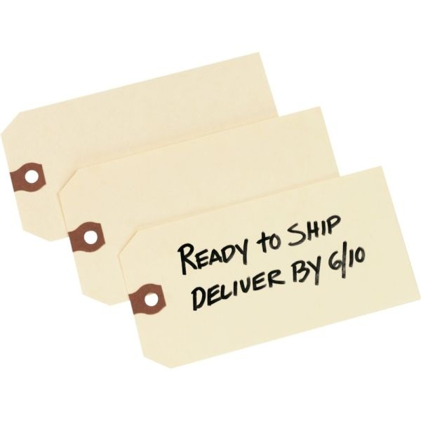 Avery Manila "G" Shipping Tags - 6.20" Length X 3.13" Width - Rectangular - 1000 / Box - Manila