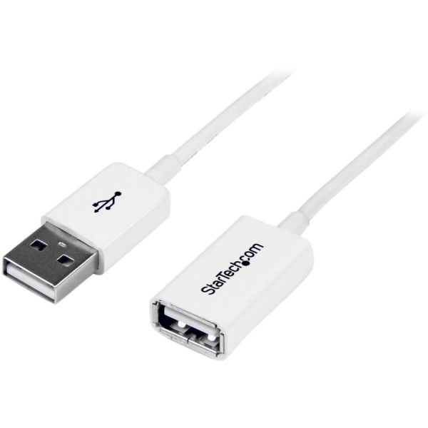 1M White Usb 2.0 Extension Cable A To A - M/f
