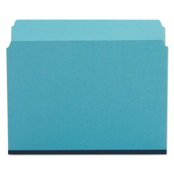 Pendaflex Pressboard Expanding File Folders, Straight Tabs, Letter Size, 1" Expansion, Blue, 25/Box