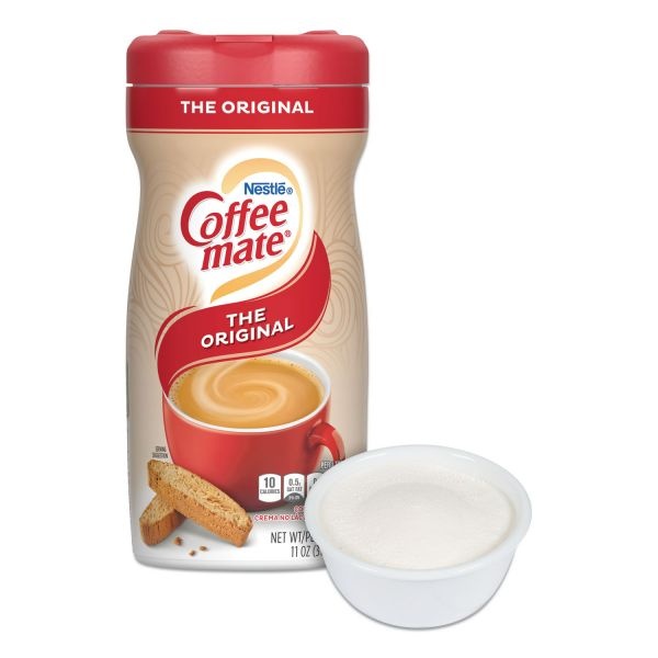 Coffee Mate Non-Dairy Powdered Creamer, Original, 11 Oz Canister, 12/Carton