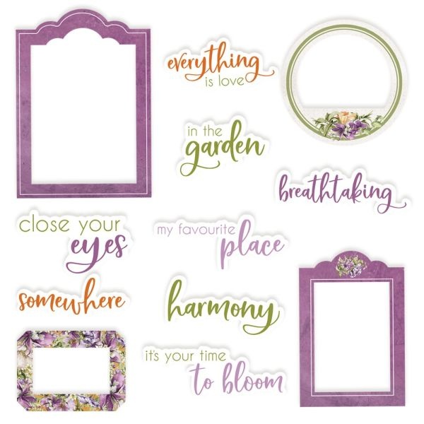 Secret Garden Ephemera Cardstock Die-Cuts 12/Pkg