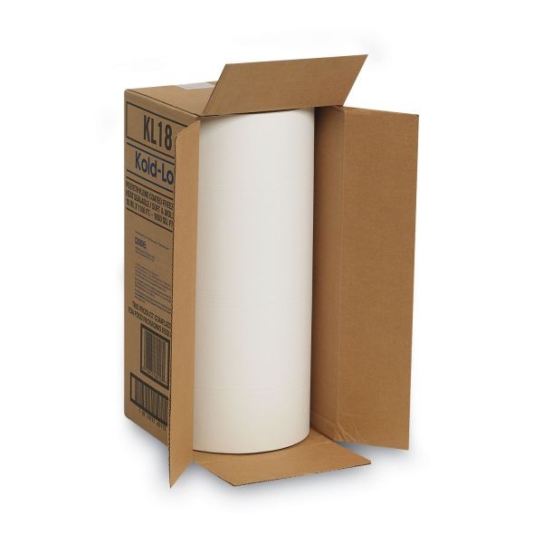 Dixie Kold-Lok Polyethylene-Coated Freezer Paper Roll, 18" X 1,100 Ft, White