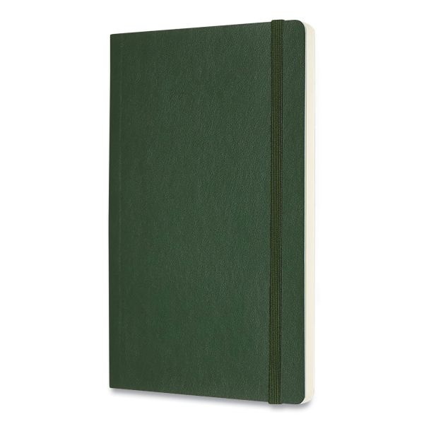 Moleskine Classic Softcover Notebook, 1 Subject, Unruled, Myrtle Green Cover, 8.25 X 5, 96 Sheets
