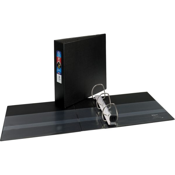 Avery Heavy-Duty 3-Ring Binder With Locking One-Touch Ezd Rings, 3" D-Rings, Black