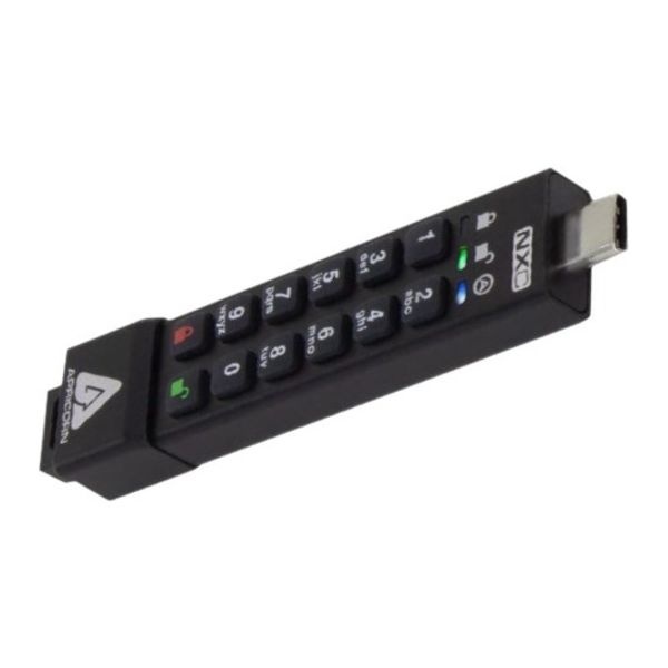 Apricorn Aegis Secure Key 3Nxc 8Gb Usb 3.2 (Gen 1) Type C Flash Drive